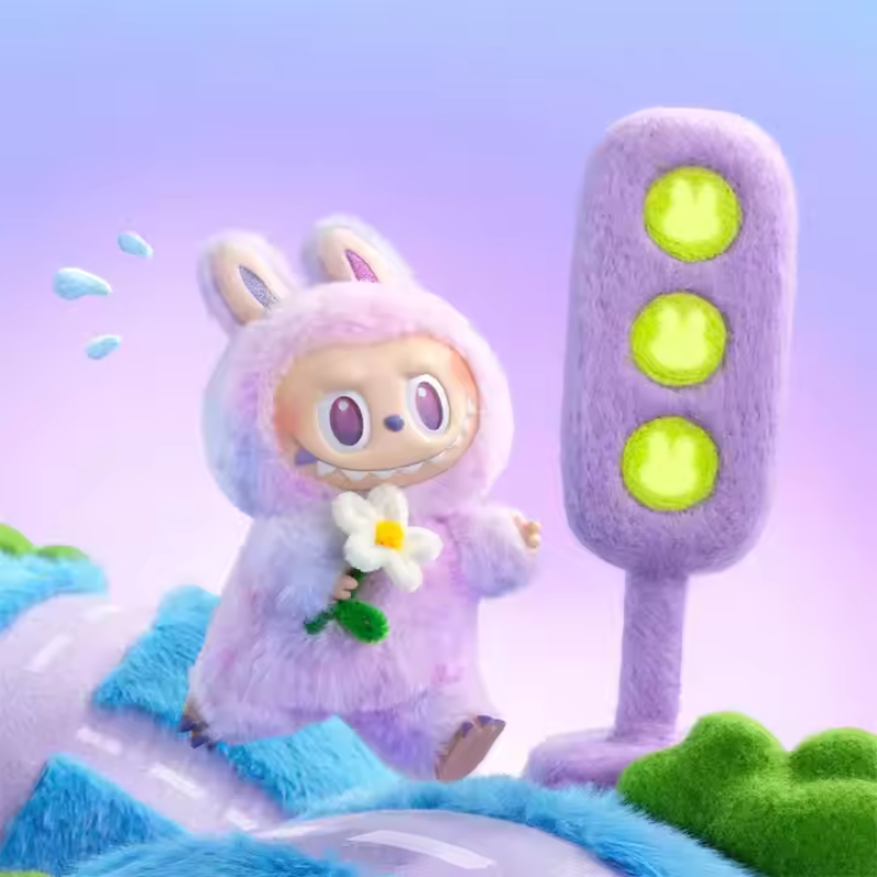 Fuzzy Monster Bunny Plush Dolls – Limited Edition by Pop Mart x Dimoo( Multicolor )