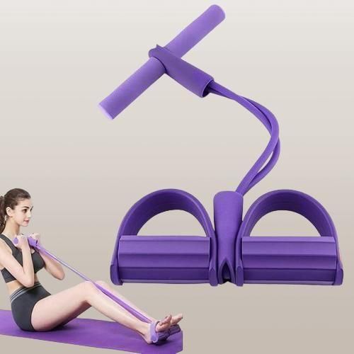 ZappFit 4-Tube Pull Reducer Pedal Exerciser for Full Body Workout – Resistance Bands for Men & Women, Home Fitness & Toning