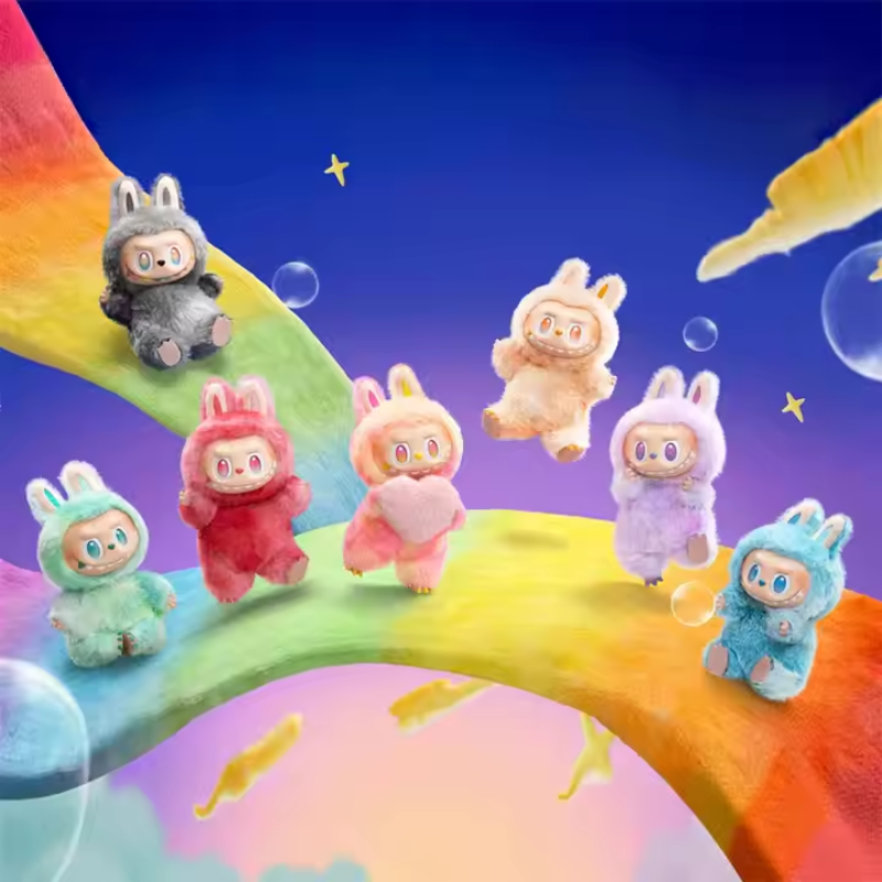 Fuzzy Monster Bunny Plush Dolls – Limited Edition by Pop Mart x Dimoo( Multicolor )