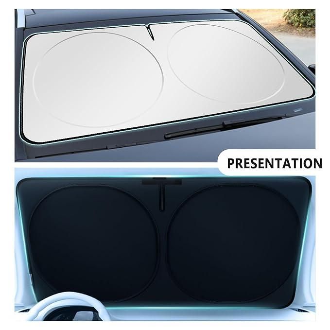 Foldable Car Windshield Sun Shade | UV Blocker with Easy Fit & Compact Storage