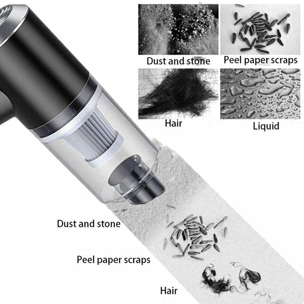 2-in-1 Cordless Air Duster & Vacuum Cleaner for Home, Car, and Office | Rechargeable, Portable Dust Remover