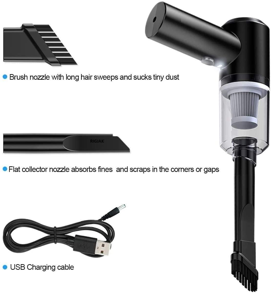 2-in-1 Cordless Air Duster & Vacuum Cleaner for Home, Car, and Office | Rechargeable, Portable Dust Remover