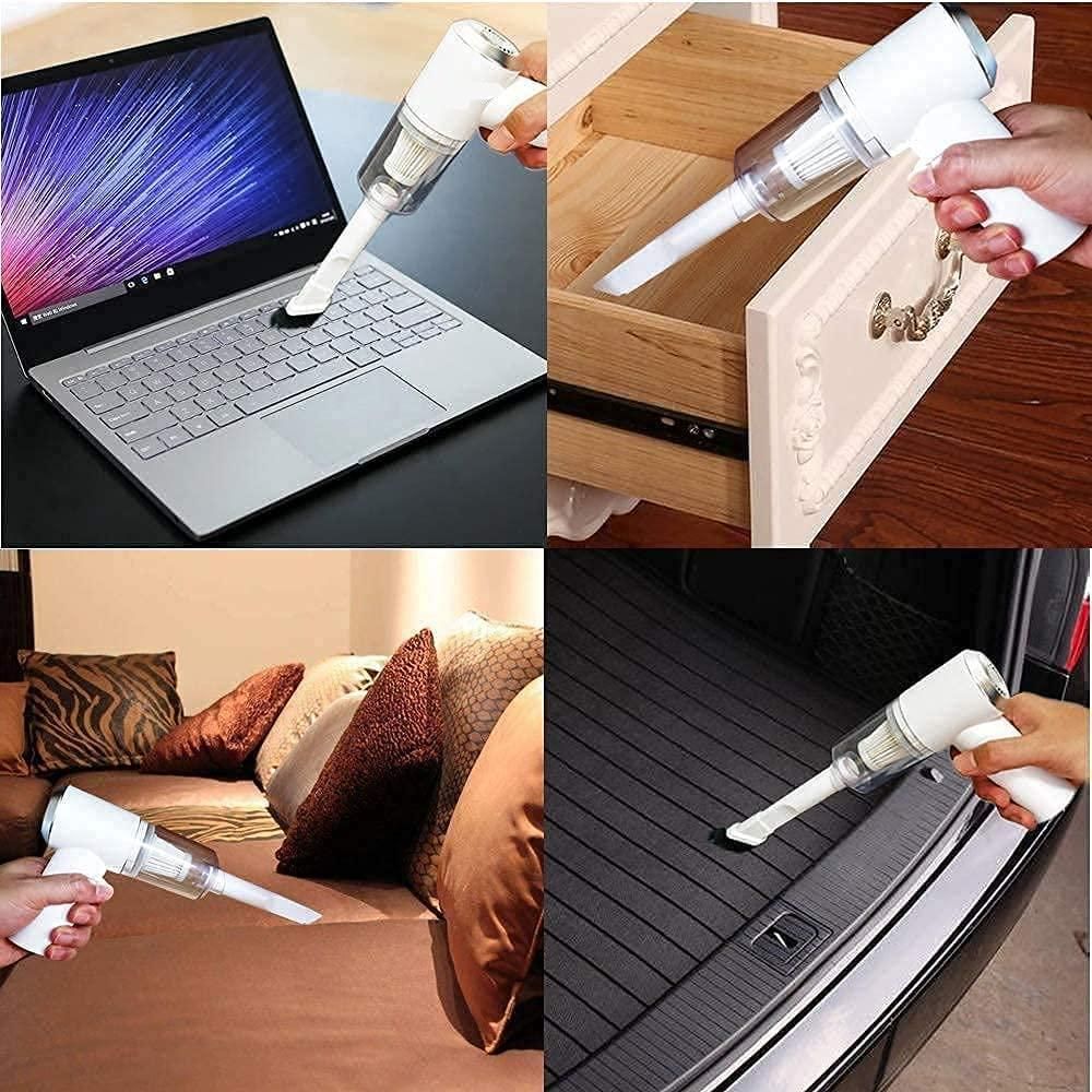 2-in-1 Cordless Air Duster & Vacuum Cleaner for Home, Car, and Office | Rechargeable, Portable Dust Remover