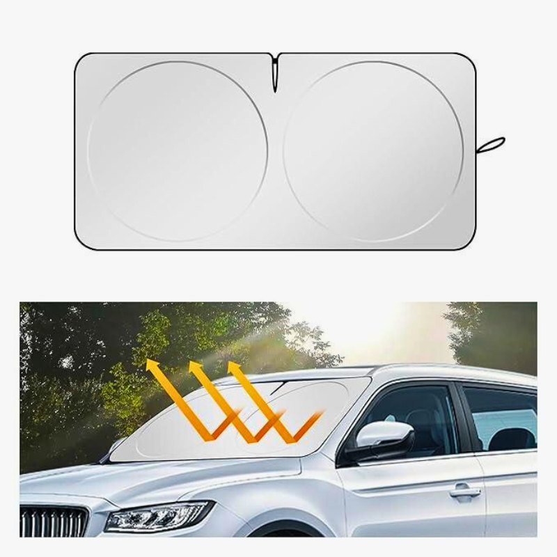 Foldable Car Windshield Sun Shade | UV Blocker with Easy Fit & Compact Storage