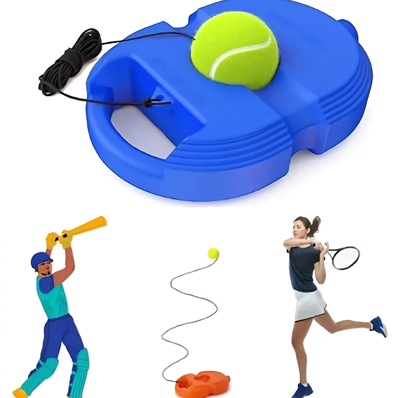 Cricket & Tennis Rebound Training Set with Ball and Base – Solo Practice Kit
