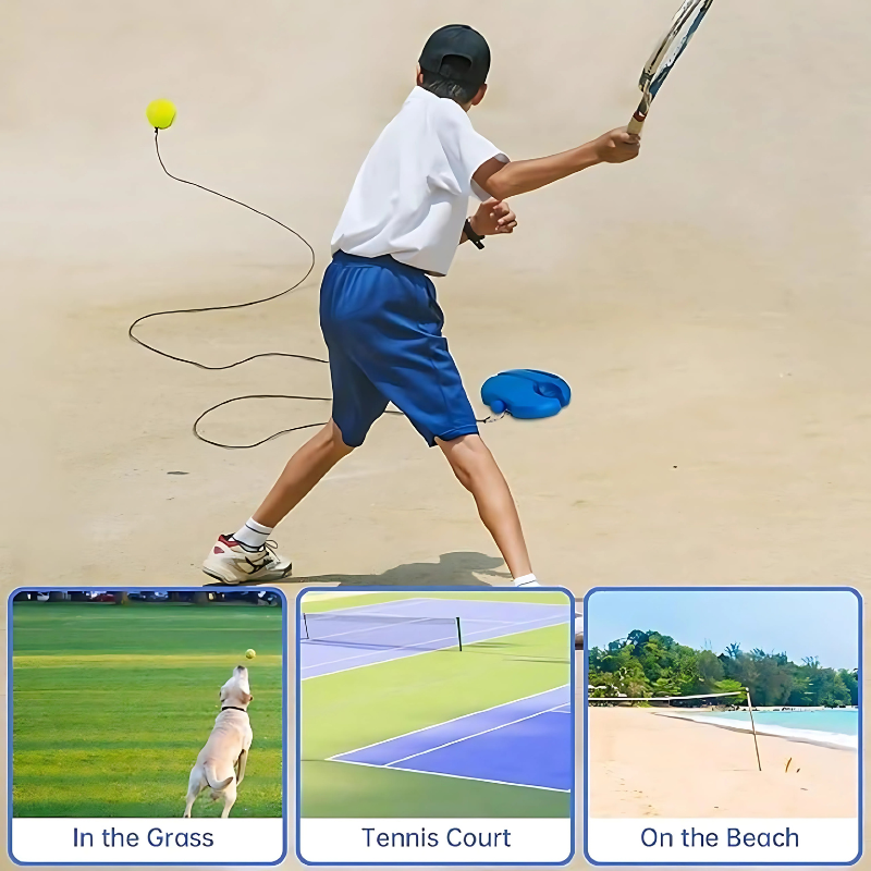 Cricket & Tennis Rebound Training Set with Ball and Base – Solo Practice Kit