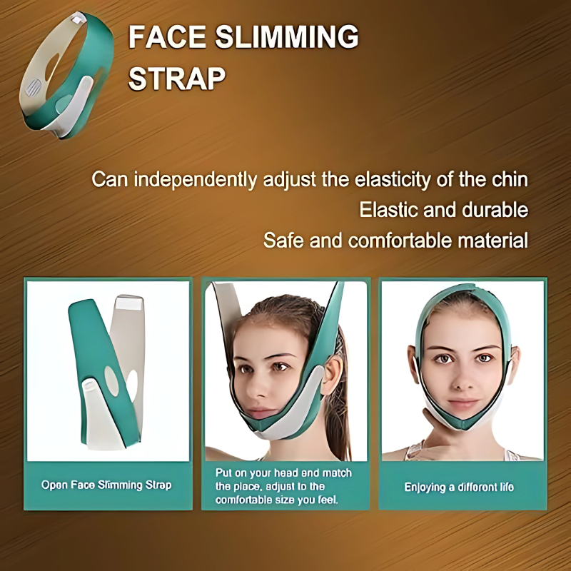 ZappSkin V-Line Face Lifter Strap – Adjustable Double Chin Reducer & Jawline Shaper-Pack of 2