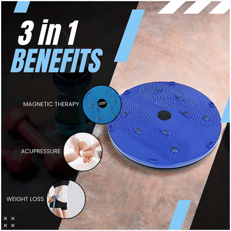 ZappTwist Tummy Twister Disc for Abs, Waist & Core Toning | Portable Abdominal Exerciser for Men & Women