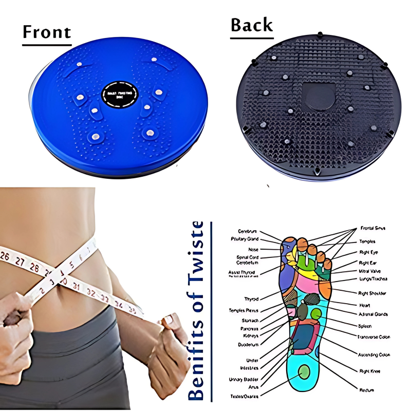 ZappTwist Tummy Twister Disc for Abs, Waist & Core Toning | Portable Abdominal Exerciser for Men & Women