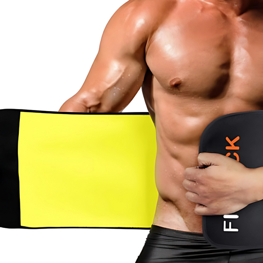 ZappSweat Sauna Waist Trainer Belt – Unisex Sweat & Stomach Belt for Men & Women | Adjustable, Non-Tearable, Comfortable Fit (Black)