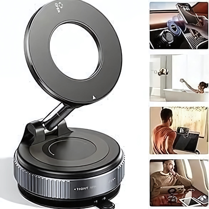Universal Magnetic Phone Holder for Car Dashboard with 360° Rotation – Secure Grip, Sleek Design & Easy Installation