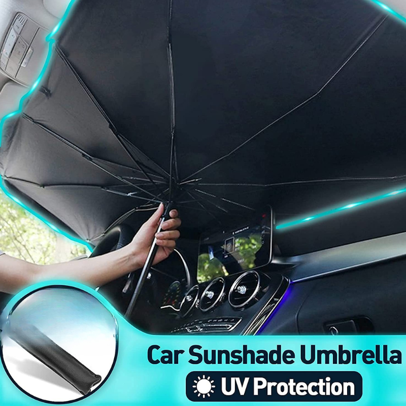 Foldable Car Windshield Sun Shade Umbrella – Easy-to-Use Sun Protector for Windshield & Dashboard