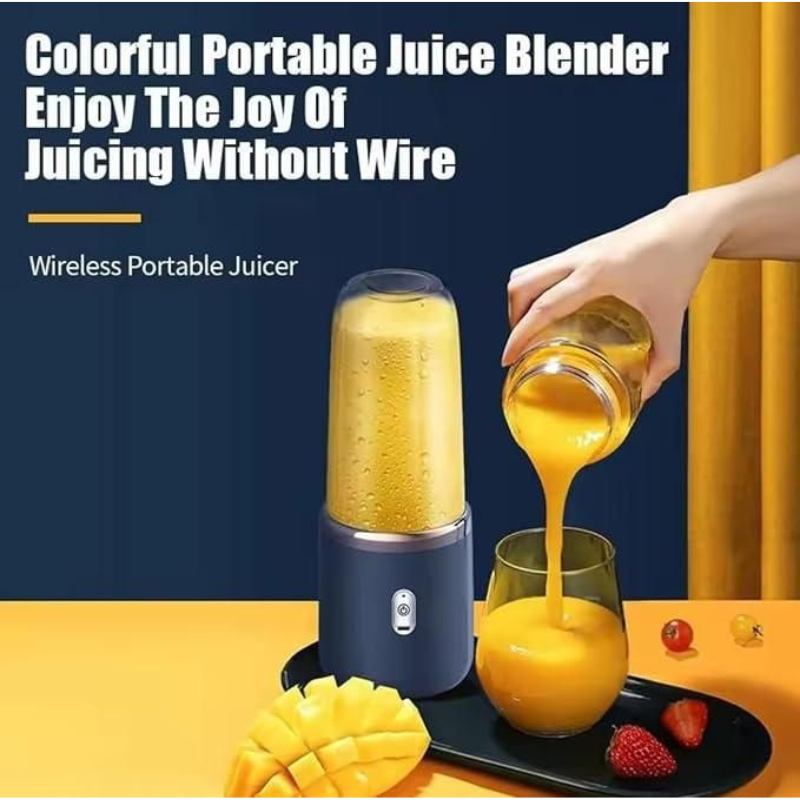 Portable USB Rechargeable Blender – Compact, Travel-Friendly Juicer for Smoothies & Shakes