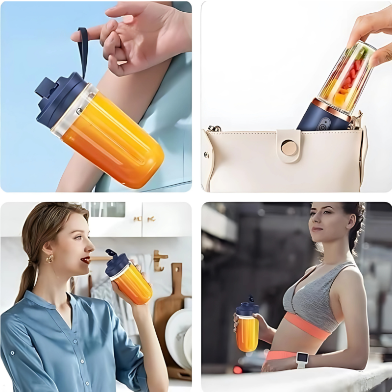 Portable USB Rechargeable Blender – Compact, Travel-Friendly Juicer for Smoothies & Shakes