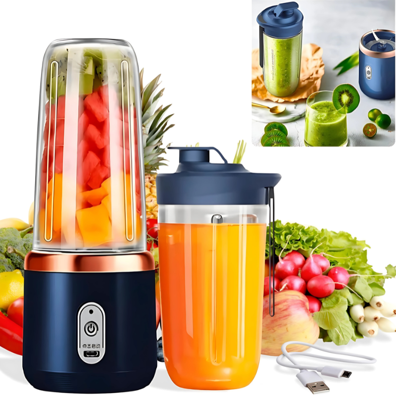 Portable USB Rechargeable Blender – Compact, Travel-Friendly Juicer for Smoothies & Shakes