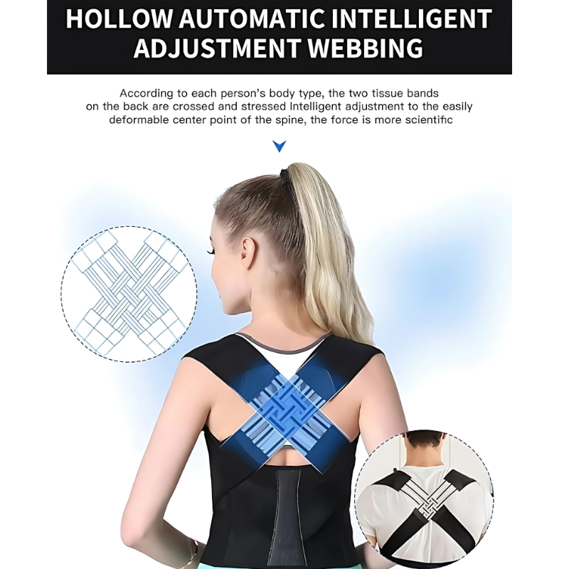 Adjustable Back Posture Corrector Brace – Unisex Support for Better Alignment & Confidence