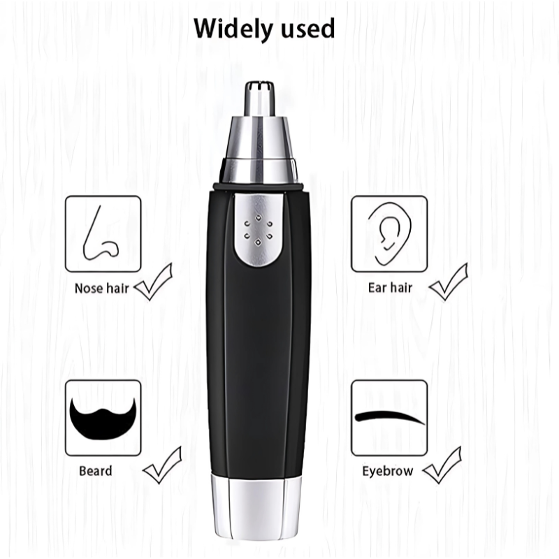 3-in-1 Nose, Ear & Eyebrow Hair Trimmer – Compact Grooming Tool for Men & Women