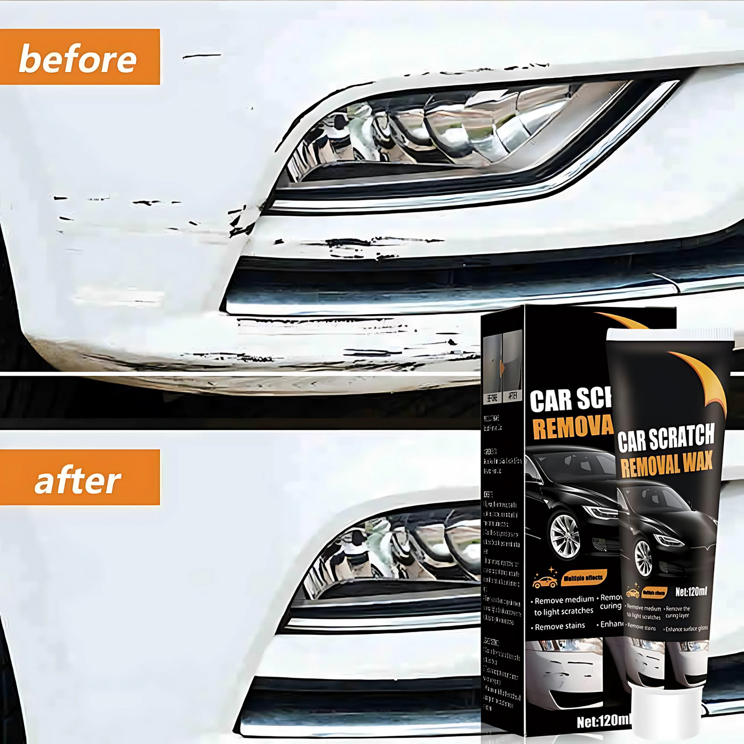 Car Scratch Remover for All Paint Colors – Instantly Fix Swirl Marks & Scuffs at Home