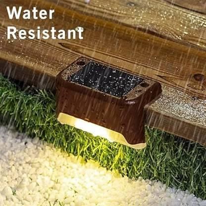 Solar Deck & Stair Lights | Waterproof LED Outdoor Lighting for Garden, Railings, Walls, Balcony, Pathway & Patio – Warm White