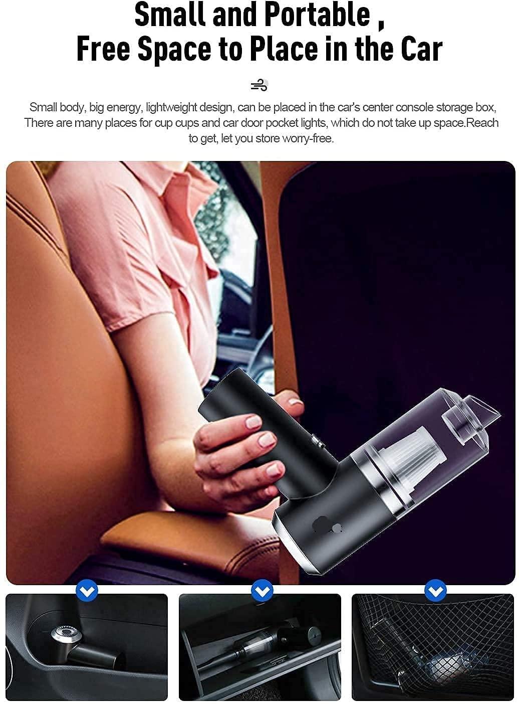 2-in-1 Cordless Air Duster & Vacuum Cleaner for Home, Car, and Office | Rechargeable, Portable Dust Remover