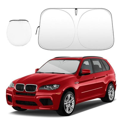 Foldable Car Windshield Sun Shade | UV Blocker with Easy Fit & Compact Storage