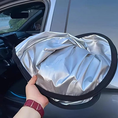Foldable Car Windshield Sun Shade | UV Blocker with Easy Fit & Compact Storage