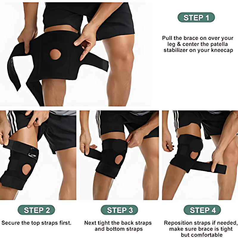 ZappKnee FlexPro™ – Premium Knee Support Brace with Custom Fit & Patella Comfort- 1 pair