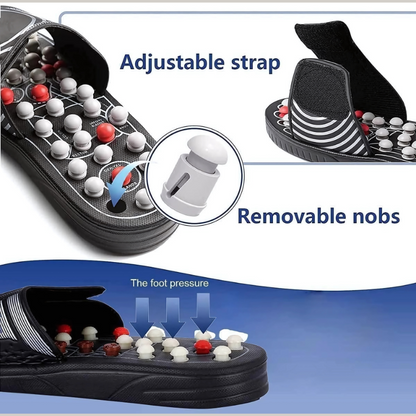 ZappPaduka Acupressure & Magnetic Therapy Slippers for Relaxation & Wellness – Unisex
