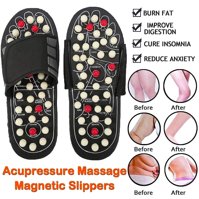 ZappPaduka Acupressure & Magnetic Therapy Slippers for Relaxation & Wellness – Unisex