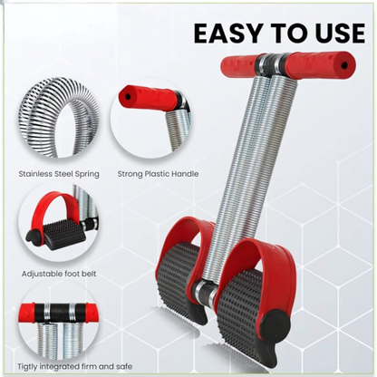 ZappCore Ab & Tummy Trimmer | Double Spring Multipurpose Fitness Equipment for Men & Women | Portable Body Toner for Home Workout