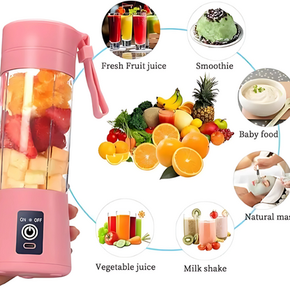 Compact USB Rechargeable Portable Blender for Travel & Everyday Use 380 ml